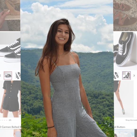urban outfitters gingham jumpsuit